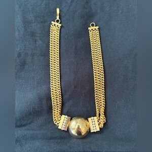 Vintage 80s Gold-Tone Statement Chain Necklace